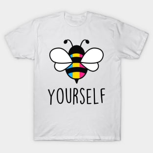 Cute Bee YourSelf Pansexual Bee Gay Pride LGBT Rainbow Gift T-Shirt